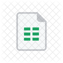 Google Sheet Icon Download In Colored Outline Style