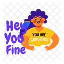 Gorgeous Compliment Praise Icon