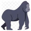 Flat Gorilla Icon