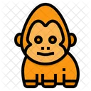 Gorilla Wild Wildlifemonkey Symbol
