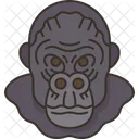 Gorilla Head Mammal Icon