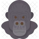 Gorilla Head Mammal Icon