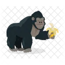 Gorilla Big Banana Icon