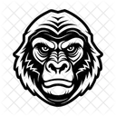 Gorilla Monkey Animal Icon