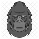 Gorillagesicht  Symbol