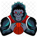 Gorillar Basketball Angry Icon