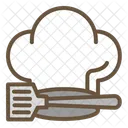 Gorro De Cocinero Y Espatula Gorro De Cocinero Espatula Icono