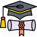 Gorro de graduación  Icono