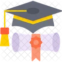 Gorro de graduación  Icono