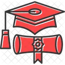 Gorro de graduación  Icono