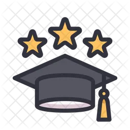 Estrella del gorro de graduación  Icono