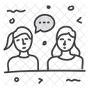 Gossips Whispering Tittle Tattle Icon