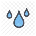Gota De Agua Lluvioso Clima Icono