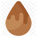 Chocolate Gota Liquido Icono