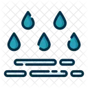 Gota De Agua Lluvia Lloviendo Icono