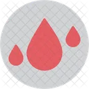 Sangue Gotas Chuva Ícone
