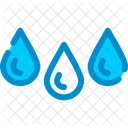 Gotas Liquido Agua Icono