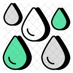 Gotas de agua  Icono