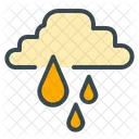 Lluvia Gotas Agua Icono