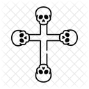 Gothic Cross Gothic Crucifix Skull Cross Icon