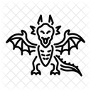 Gotischer Drache  Symbol