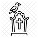 Gotischer Grabstein  Symbol