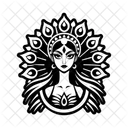 Gottin Portrat Frau Symbol