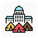 Government Building Refugee Building Government Icon