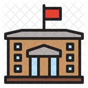 City Hall Meeting House Commercial Building Icon