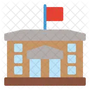City Hall Meeting House Commercial Building Icon
