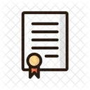 Government Paper Document Bookmark Icon