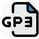 Gp 3 Datei Audiodatei Audioformat Symbol