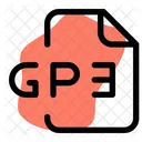 Gp 3 Datei Audiodatei Audioformat Symbol