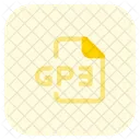 Gp 3 File Audio File Audio Format Icon