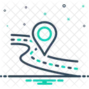 Gps Thoroughfare Path Icon