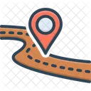 Gps Thoroughfare Path Icon