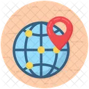 Global Location Worldwide Location Geolocation Icon
