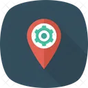 Gps Cog Locationpin Icon