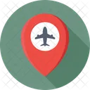 Map Pin Airport Icon