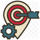 Gps Arrow Cog Icon