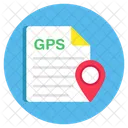 Gps File Gps Documents Gps Sheet Icon