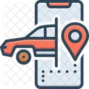 Gps Car Map Icon