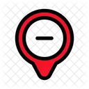 Gps Delete Location Pin Icon