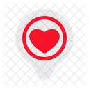 Gps Love Wedding Location Icon