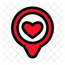 Gps Love Wedding Location Icon