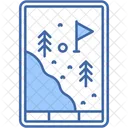 Gps Pin Golf Club Icon