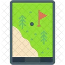 Gps Pin Golf Club Icon