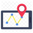 モバイル GPS、スマートフォン GPS、電話 GPS アイコン