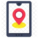 モバイル GPS、スマートフォン GPS、電話 GPS アイコン