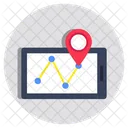 モバイル GPS、スマートフォン GPS、電話 GPS アイコン
